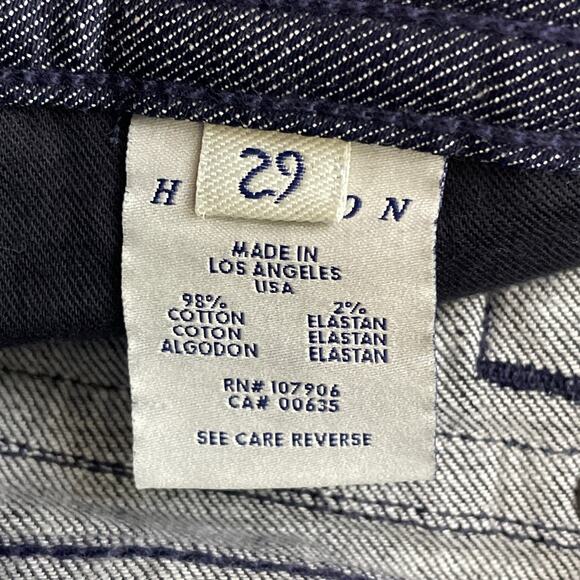 Hudson W170DCA Straight Leg Jeans Flap Pocket Dark Blue Size 29 - Picture 9 of 13